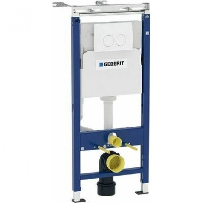 Комплект GEBERIT DUOFIX UP100 для подвесного унитаза H112 с клавишей DELTA 21 белая 458.120.11.1