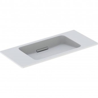 Раковина подвесная GEBERIT ONE 90 см 500.390.01.2 заслонка полированный хром